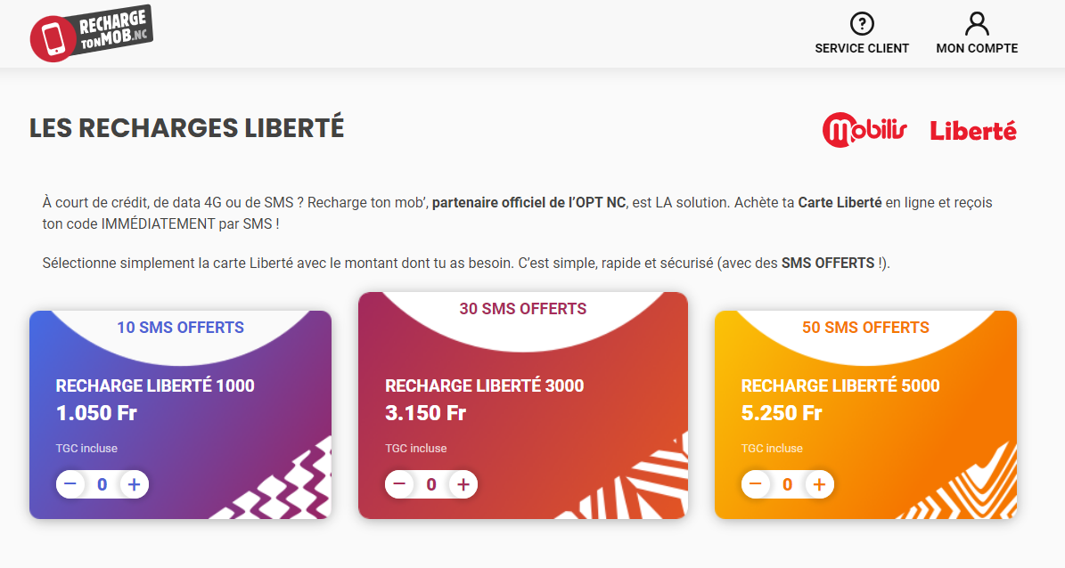 recharge ton mob